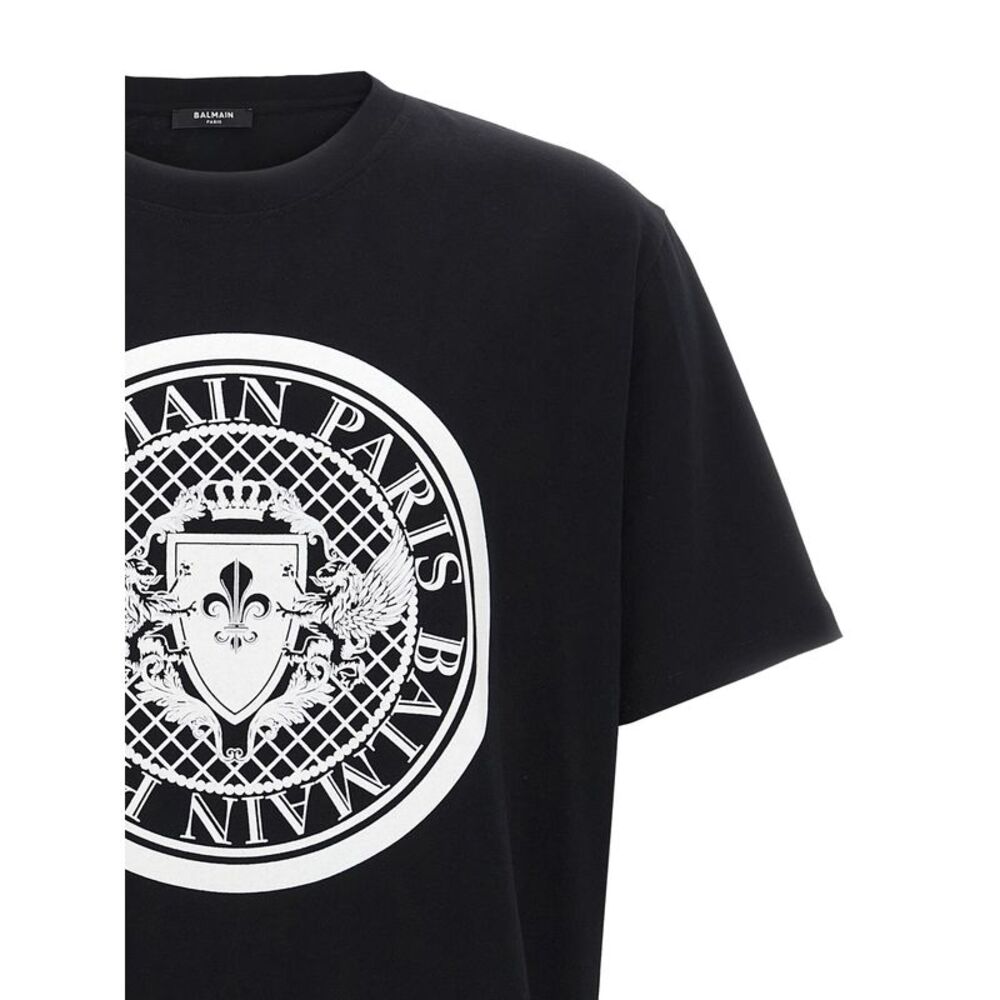 Balmain Men's Velvet Logo T-Shirt - Picture 3 of 3